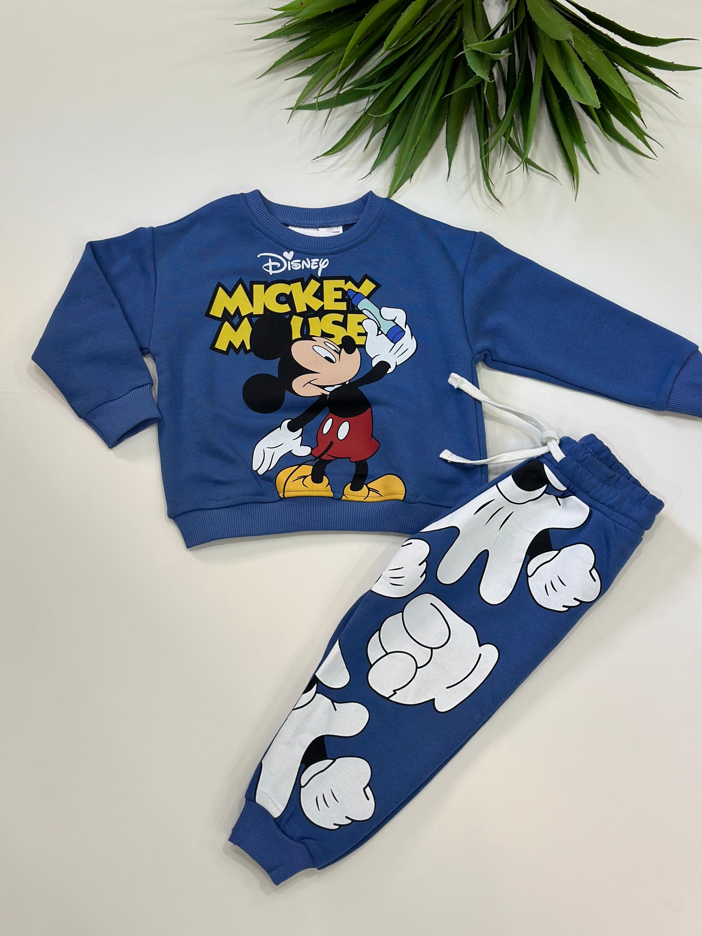 Erkek çocuk mickey mouse baskılı eşofman takımı