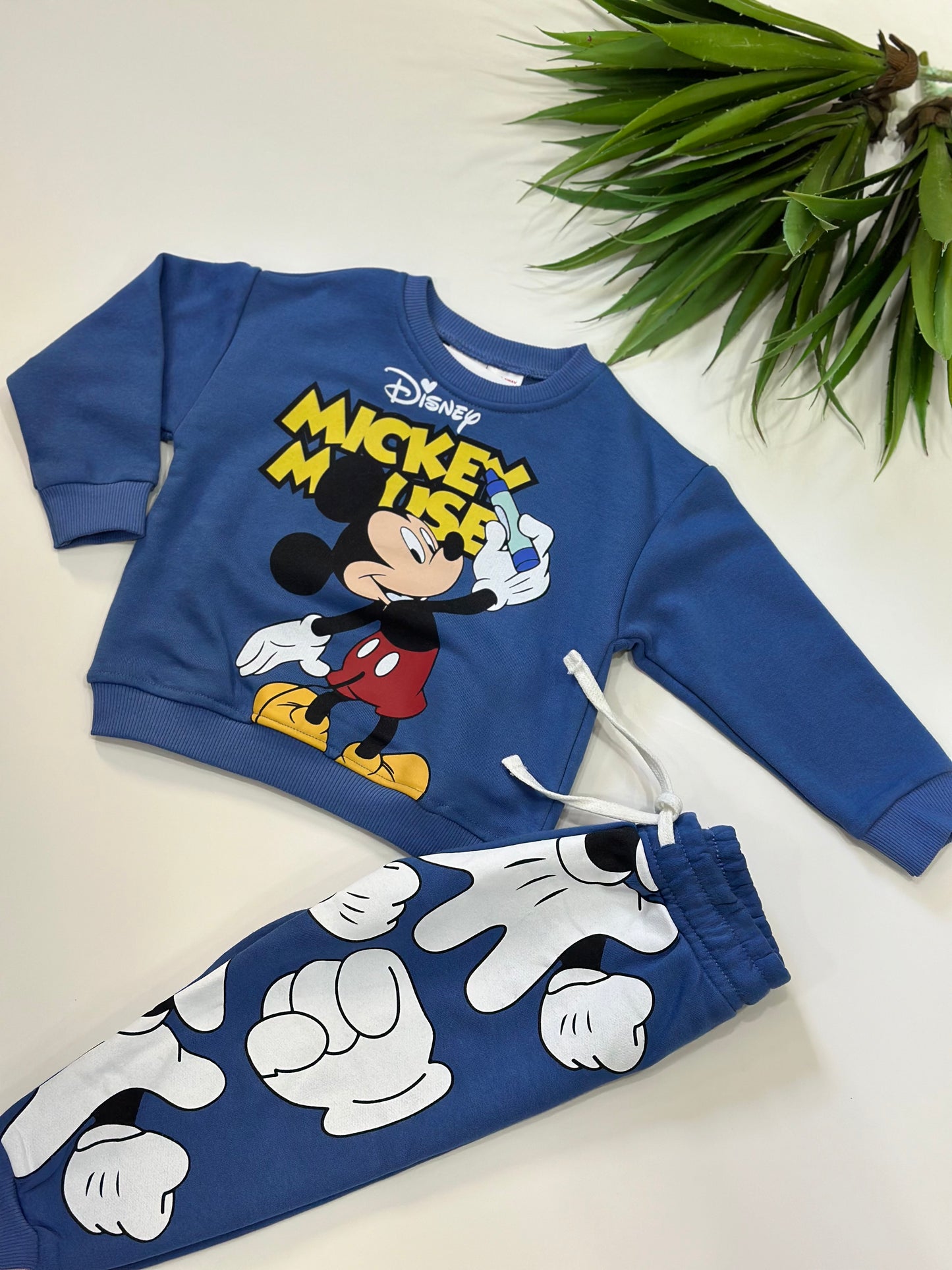 Erkek çocuk mickey mouse baskılı eşofman takımı